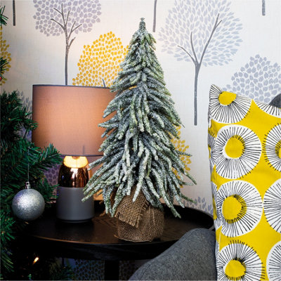 Netagon St Helens Home And Garden Decorative Snow Topped Mini Christmas Tree In Hessian Bag from B&Q