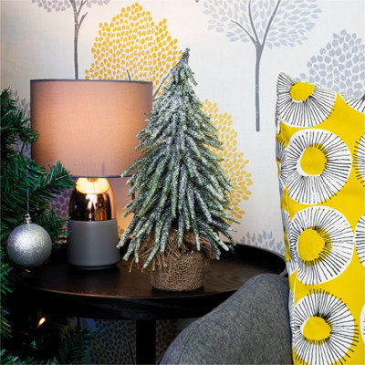 Netagon St Helens Home And Garden Decorative Snow Topped Mini Christmas Tree In Hessian Bag from B&Q