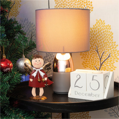 Netagon Festive Metal Christmas Angel Ornament- Red from B&Q