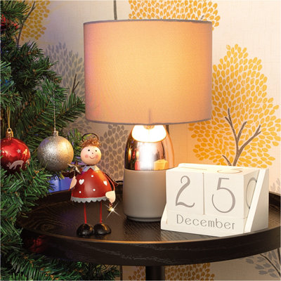 Netagon Festive Metal Standing Christmas Angel Ornament- Red from B&Q