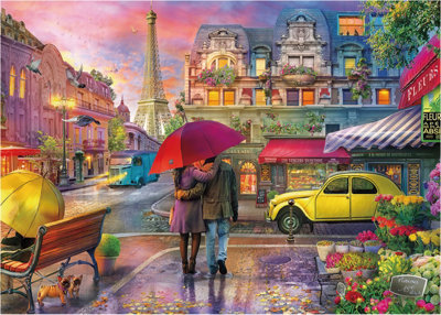 B&Q -  One Rainy Night In Paris 1,000 Piece Jigsaw