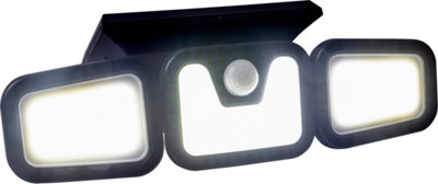 Netagon Home Garden Outdoor Solar Powered Motion Sensor Led Wall Security Light from B&Q