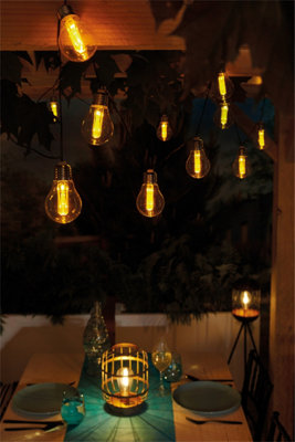 Luxform Solar Corfu Stringlights 15 Bulbs from B&Q