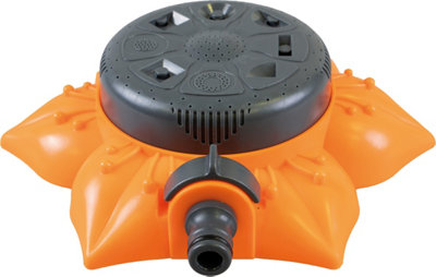 B&Q -  Outdoor Flower Style Garden Plants And Lawn Water Sprinkler With 8 Patterns
