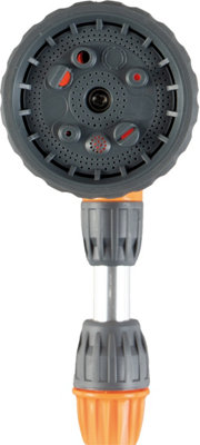 St Helens Telescopic Garden Hose Spray Gun - 80cm to 124cm Adjustable Head - 9 Spray Patterns - Image 3