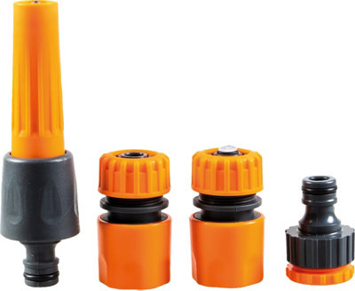 B&Q -  Garden Outdoor 4 Piece Hose Pipe Connection Set Kit