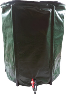 B&Q -  Home Garden Collapsible Easy Fold Rain Barrell Water But With 50 Gallon Capacity