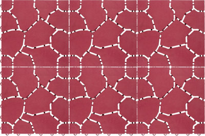 B&Q -  Patio & Deck TilesBrick Red (6 Pack)