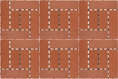 B&Q -  Patio & Deck TilesTerra Cotta Brick (6 Pack)
