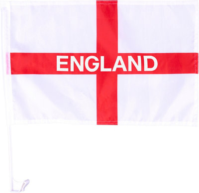 St Helens Home & Garden England Car Window Flag 2Pcs In Bright & Vivid Colours from B&Q