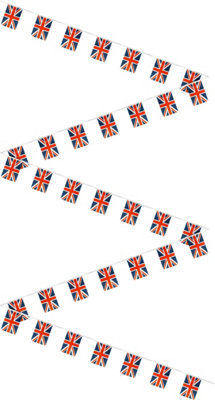 St Helens Home & Garden 10M Celebration Union Jack Bunting 35 Flags from B&Q