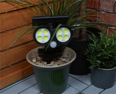 St Helens Home & Garden Outdoor Solar Light Motion Sensor Solar Security Flood Light With Ground Spike from B&Q