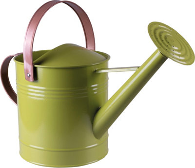 St Helens Home & Garden Metal Watering Can With Sprinkler Nozzle And 4.5 Litre Capacity Green from B&Q