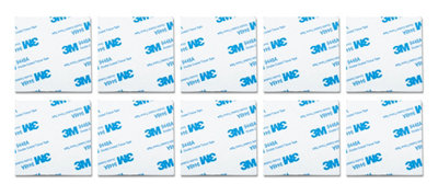 St Helens Home & Garden Double-Sided Square Adhesive Mounting Pads. Grey 4 X 0.5 X 4Cm from B&Q