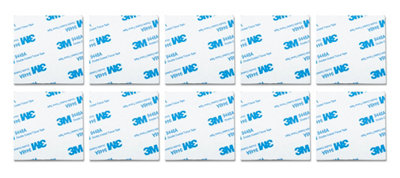 St Helens Home & Garden Double-Sided Square Adhesive Mounting Pads. Grey 5 X 0.5 X 6Cm from B&Q