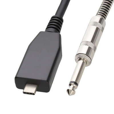Kenable Usb-C To 6.35mm Mono Jack Plug Guitar Instrument Lead 3M Black from B&Q