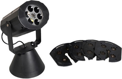 Netagon Xmas Haus Festive Christmas Led Projector With 4 Festive Slides Battery Operated from B&Q