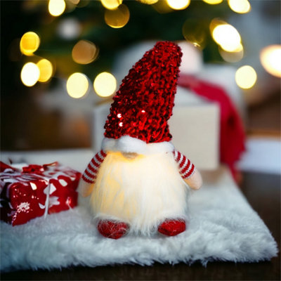 Netagon Xmas Haus Christmas Light Up Gonk Red from B&Q