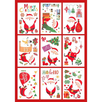 Xmas Haus Christmas Window Themed Sticker Set Of 120 from B&Q
