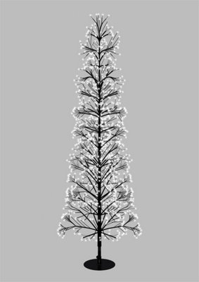 Xmas Haus 1.5M 2000 Ww Micro Led Black Tree from B&Q