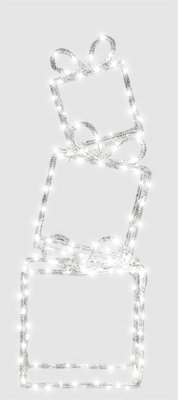 Xmas Haus 3 Pcs Stacking Present 190 Warm White Led from B&Q