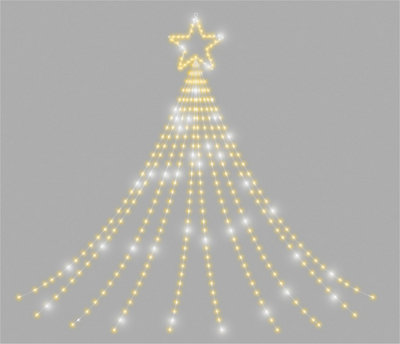 Xmas Haus 1.5M Waterfall Light Chain 330 Led -10% Twinkle from B&Q