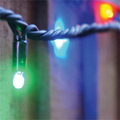 Eagle Connect String Lights Black Rubber Ip65 5M/40 Led Colour Change from B&Q
