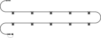 Eagle Connect E27 Es Screw Festoon Black Rubber Ip44 10M 10 Lamp from B&Q