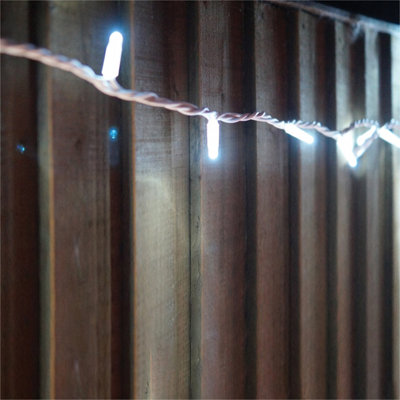 Eagle Connect Led String Lights White Rubber Cool White 45M from B&Q