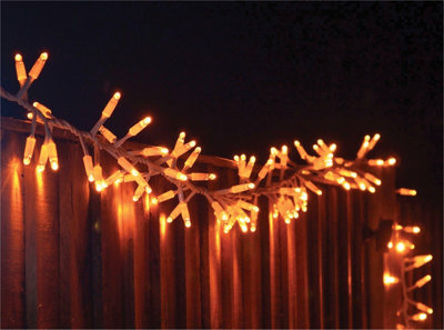 Eagle Connect Cluster Lights White Rubber Ip65 Copper Gold 35M from B&Q