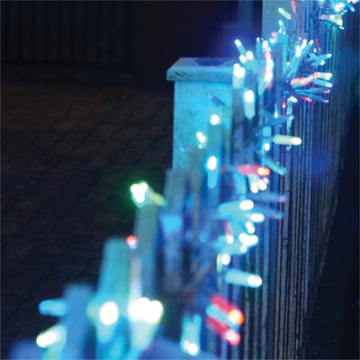 B&Q -  Cluster Lights White Rubber Ip65 Rgb 40M