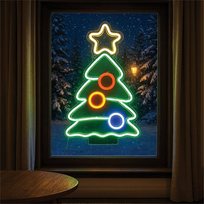 Electrovision Xmas Haus Led Neon Festive LightsChristmas Tree from B&Q
