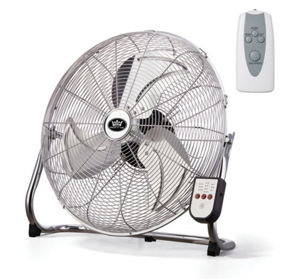 Prem-I-Air Air Circulator Fan With Remote 3 Speeds 18"  Chrome from B&Q