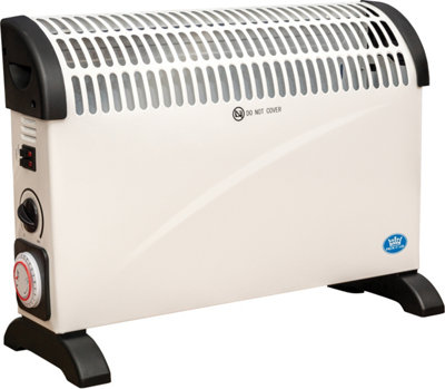 Prem-I-Air 2Kw Convector Heater With 3 Heat Settings24-Hour Timer & Thermostat White from B&Q