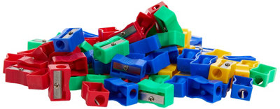 Hakano Hainenko Plastic Pencil SharpenersAssorted (Pack Of 100) from B&Q
