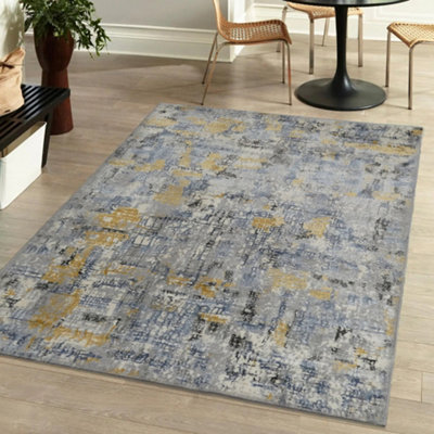  - Vinci Multicolour Abstract Medium Rug(L)170Cm X (W)120Cm