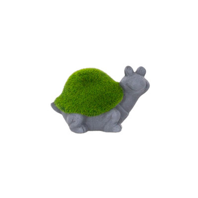 Terrastyle GreenGrey Ceramic Tortoise Garden Ornament (H)10.7Cm (W)10.5Cm from B&Q