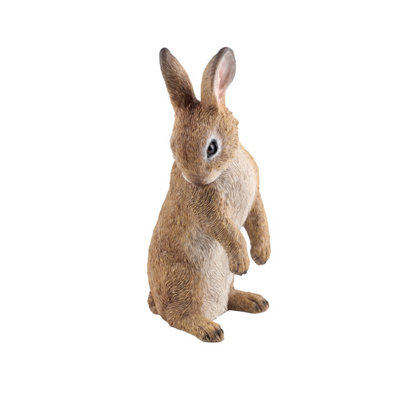 Terrastyle Brown Resin Hare Garden Ornament (H)24Cm (W)10.3Cm from B&Q