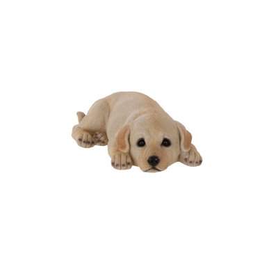 Terrastyle Cream Resin Labrador Puppy Garden Ornament (H)9Cm (W)18Cm from B&Q