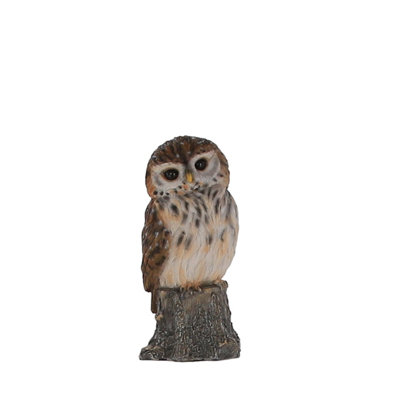 Terrastyle Brown Resin Owl Garden Ornament (H)25.5Cm (W)12.5Cm from B&Q
