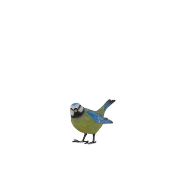 Terrastyle BlueGreenWhiteBlack Resin Bluetit Garden Ornament (H)10.7Cm (W)6.7Cm from B&Q