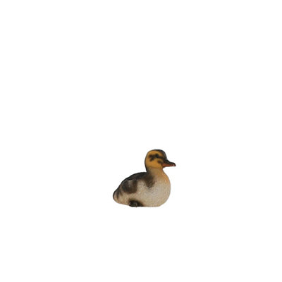 Terrastyle WhiteYellowBlack Resin Duckling Garden Ornament (H)9.6Cm (W)8.3Cm from B&Q