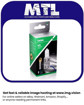 Lucas Llb453 H3 12V 55W Halogen Car Bulb Single Pack Headlight Spotlight Fog Light Corner Lamp