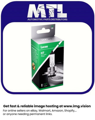 Lucas Llb477 H7 12V 55W Halogen Car Bulb Single Pack Headlight Spotlight Fog Light Lamp