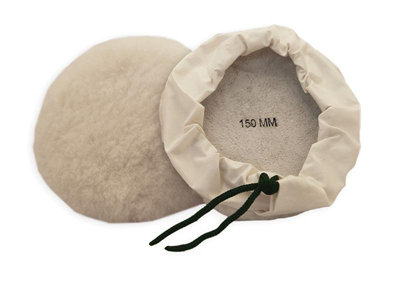 Flexipads World Class 40110 All Wool Bonnet 150mm 6In Polisher Polishing from B&Q