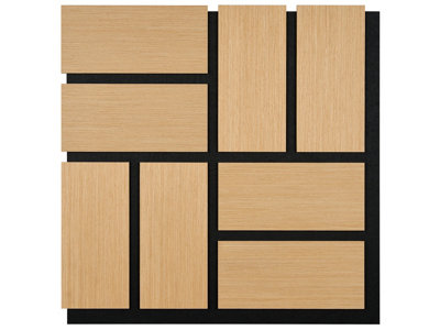 Fuse Acoustic Wooden Parquet Wall Panel In Natural Oak from B&Q