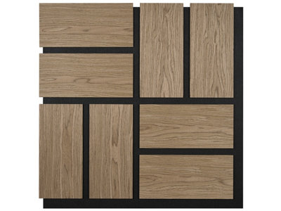 Fuse Acoustic Wooden Parquet Wall Panel In Walnut Effect from B&Q