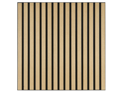 B&Q -  Acoustic Wooden Slatted Wall Panel In Natural Oak