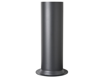 B&Q -  Straight Decorative Metal Stove Pipe In Charcoal Grey