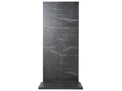 B&Q -  X3 Tile & Stove Hearth Set In Lava Stone